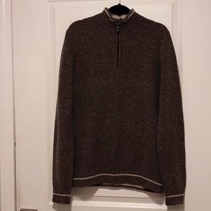 Robert Graham 1/4 Zip Wool Sweater medium